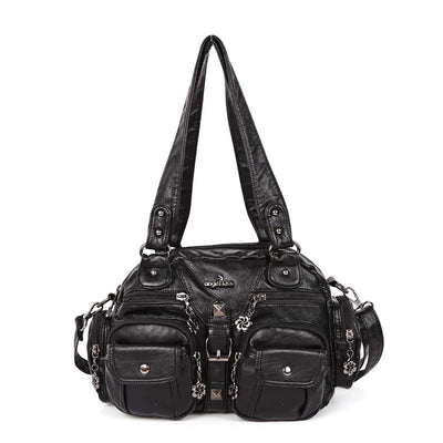 Solid Color Fashion Dumplings Messenger Bag