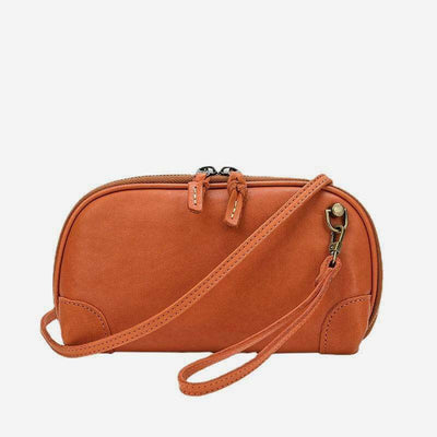 Multi-pocket Purses for Women Retro Leather Mini Crossbody Bag Clutch