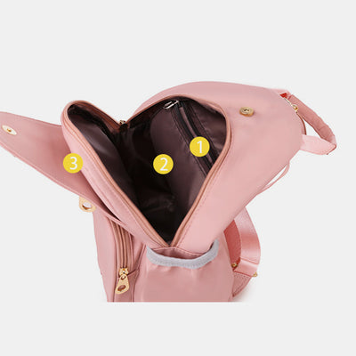 Women's Convertible Sling Bag Lightweight Casual Mini Backpack Chest Bag