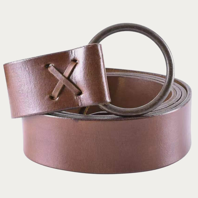 Medieval Sabre Belt Viking Knight Celtic Ring Leather Holster