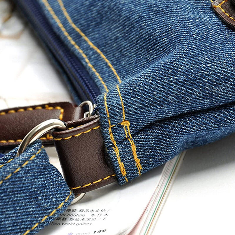 Vintage Multifunctional Denim Crossbody Bag