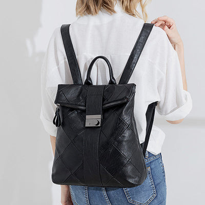 Genuine Leather Vintage Anti-Theft Backpack
