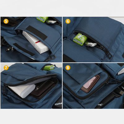 Large Capacity Scalable Multi-Pocket Crossbody Bag