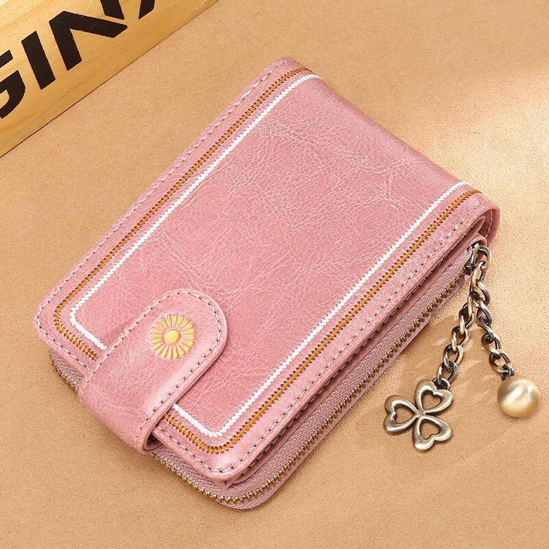 Genuine Leather RFID Multi-Slots Wallet Purse