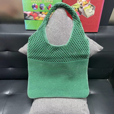 Tote Bag For Women Ethnic Style Wool Knitted Shoulder Bag