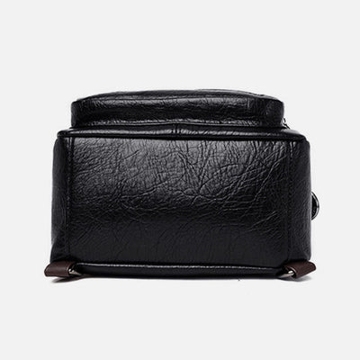 Multi-function Soft Faux Leather Shoulder Bag Convertible Backpack Purse