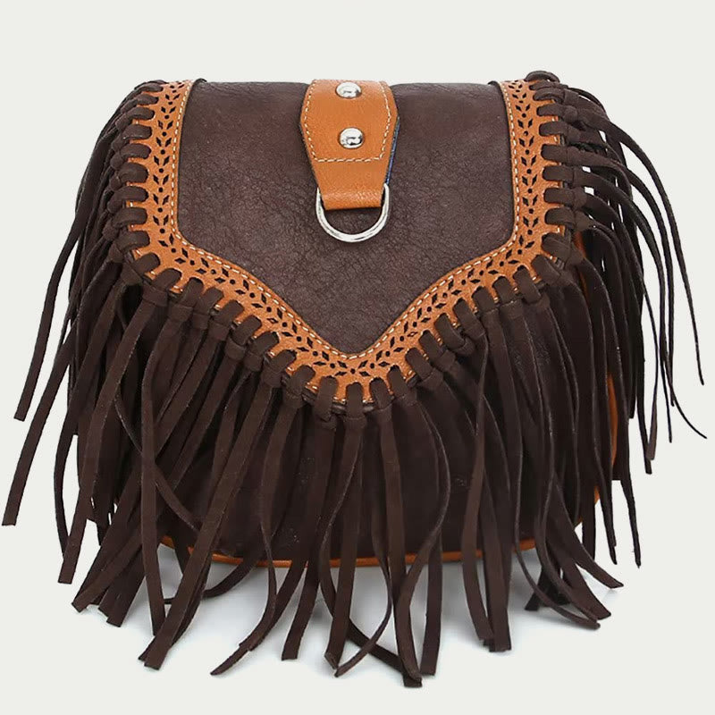 Bohemia Crossbody Bag For Women Vintage Tassel Shoulder Bag
