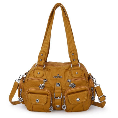 Solid Color Fashion Dumplings Messenger Bag