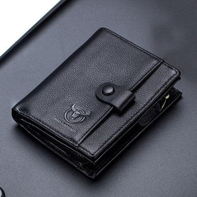Genuine Leather Vintage Card Holder Money Clip Wallet