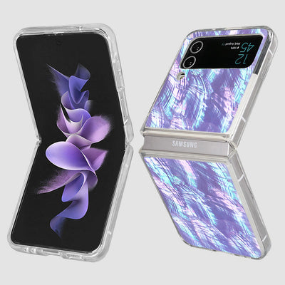 Phone Case For Galaxy Z Flip Shell Pattern Bling Case