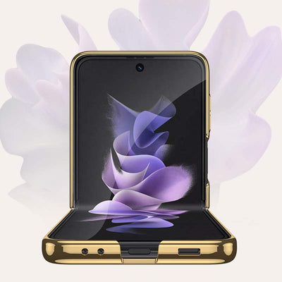 Samsung Galaxy Z Flip 3 Case Floral Premium Thin Transparent Hard PC Phone Cover