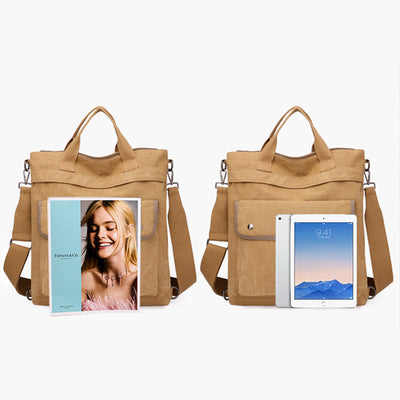 3-Way Use Large Capacity Canvas Backpack