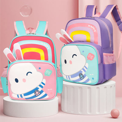 Waterproof Cute Bunny Backpack for Boys Girls with Padded Straps