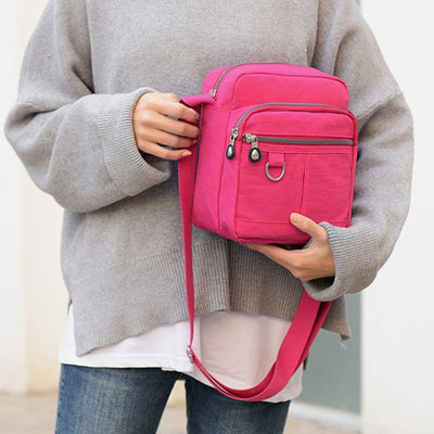 Multi Pocket Crossbody Bag Purse Ladies  Casual Travel Shoulder Handbag