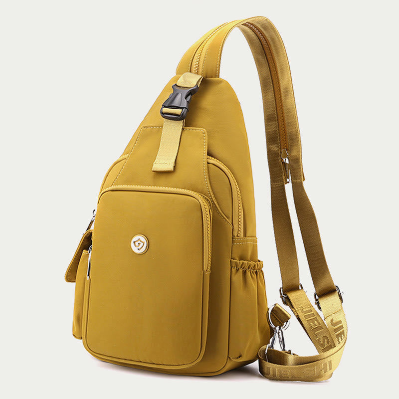 Multifunctional Sling Bag For Women Portable Waterproof Nylon Backpack