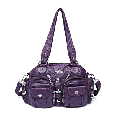 Solid Color Fashion Dumplings Messenger Bag