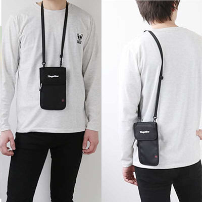 Waterproof RFID Blocking Travel Wallet Passport Holder Small Crossbody Purse
