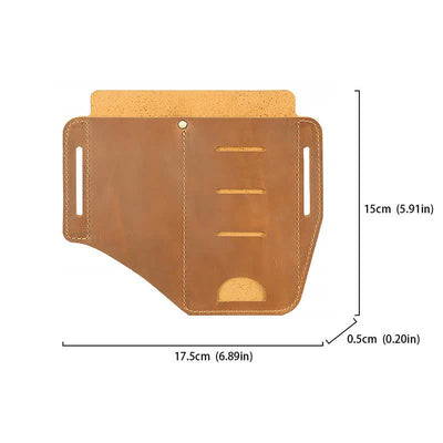 Multitool Belt Sheath EDC Leather Belt Organizer Belt Holder Pouch