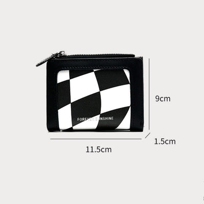 Wallet For Women Protable Light Color Short Leather Money Clip