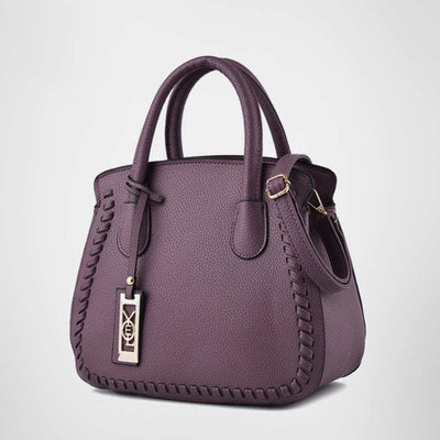 Women's Classic Satchel Purse Top-Handle PU Leather Tote Shoulder Bag