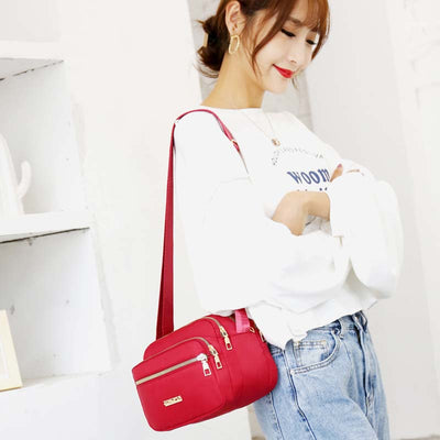 Super Large Capacity Multi-Compartment Waterproof Casual Crossbody Bag