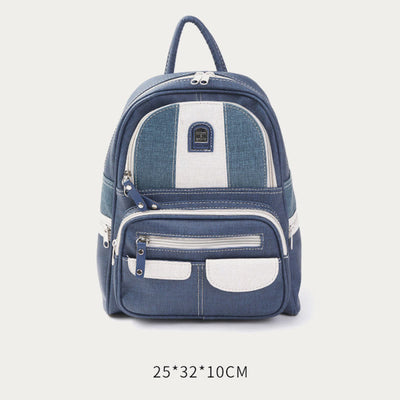 Zipper Sling Bag For Women Retro Simple Multifunctional Backpack