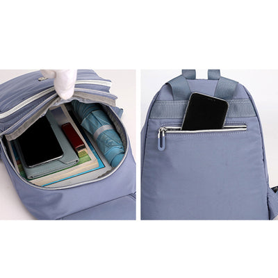 Small Nylon Backpack for Women and Girls Mini Casual Lightweight Daypack