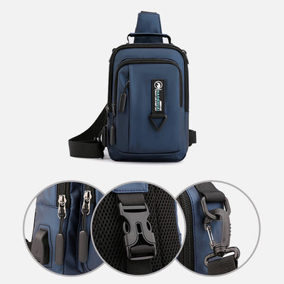 Practical Crossbody Sling Bag For Men Waterproof Travel Satchel Purse