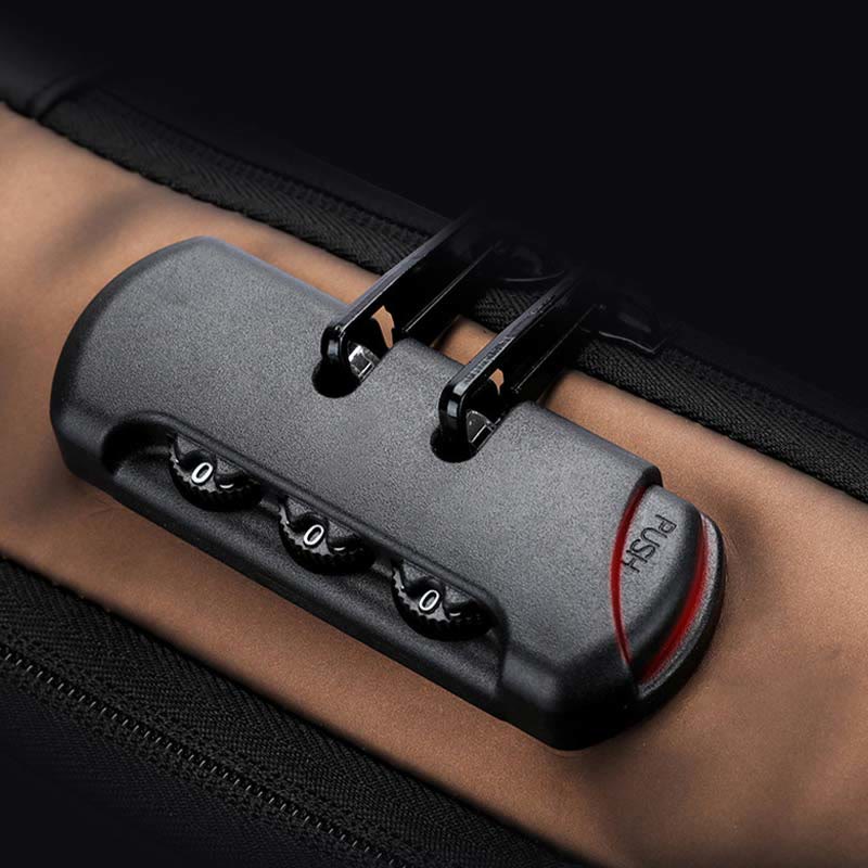 Sling Bag For Men Anti-theft Waterproof Combination Lock Crossbody Bag