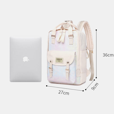 Functional Large Computer Purse Fluorescent Stylist Laptop Backpack for Travel Work