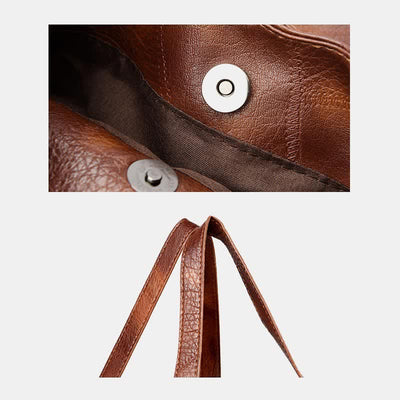 Large Capacity Simply Fashion Shoulder Bag Triple Layer Hobo Bag