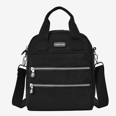 Multiple Use Backpack For Women Waterproof Nylon Portable Shoulder Purse