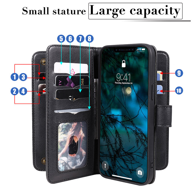 iPhone Wallet Case Lightweight Flip Case with Credit Card Holder