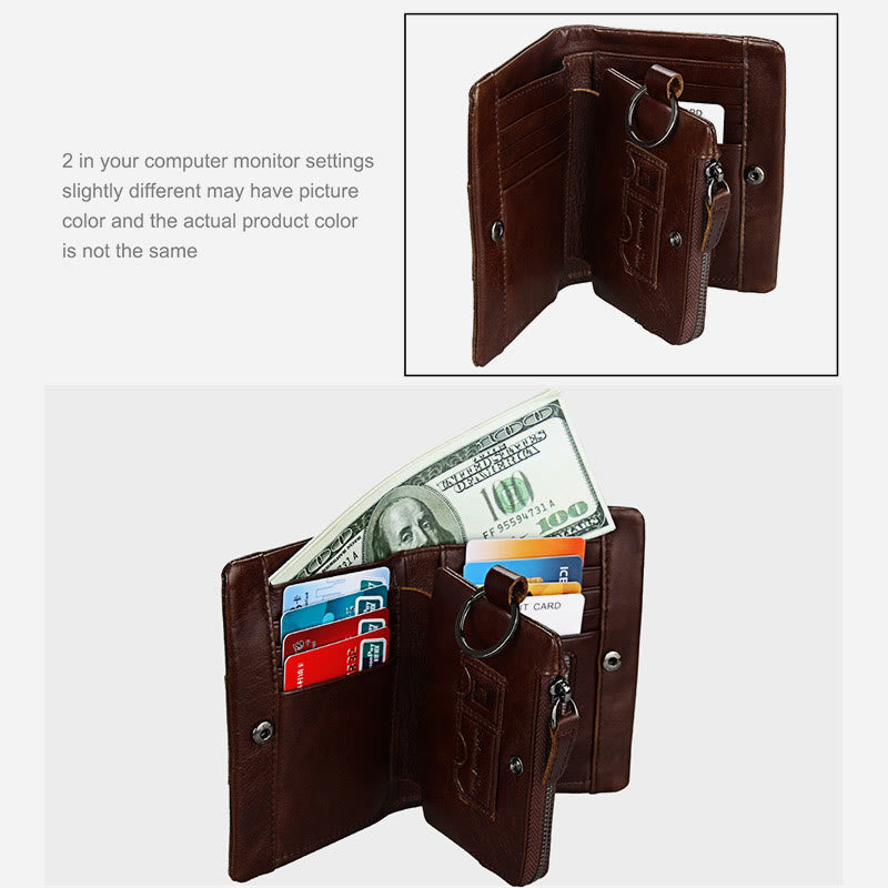 Wallet For Men RFID Multiple Slots Portable Daily Shopping Purse