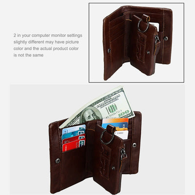 Wallet For Men RFID Multiple Slots Portable Daily Shopping Purse