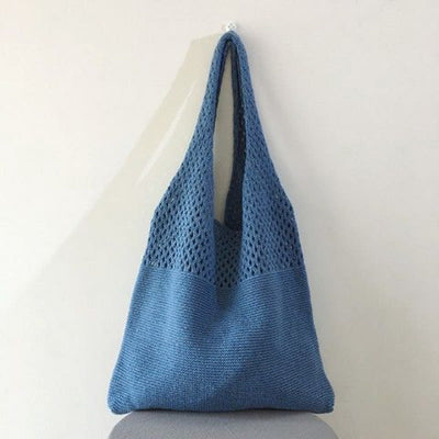 Tote Bag For Women Ethnic Style Wool Knitted Shoulder Bag