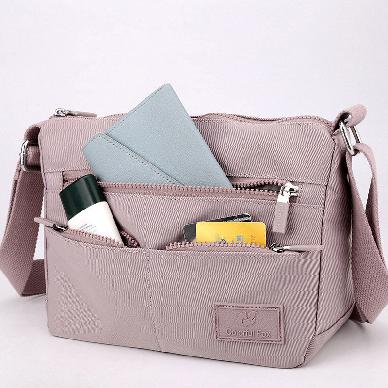 Multi-Pocket Lightweight Waterproof Casual Crossbody Bag
