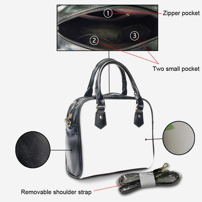 PU Leather Floral Purses Top Handle Bag Crossbody Handbag Satchel Bags