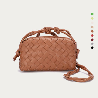 Crossbody Bag For Women Knitted Plaid Pattern Phone Bag