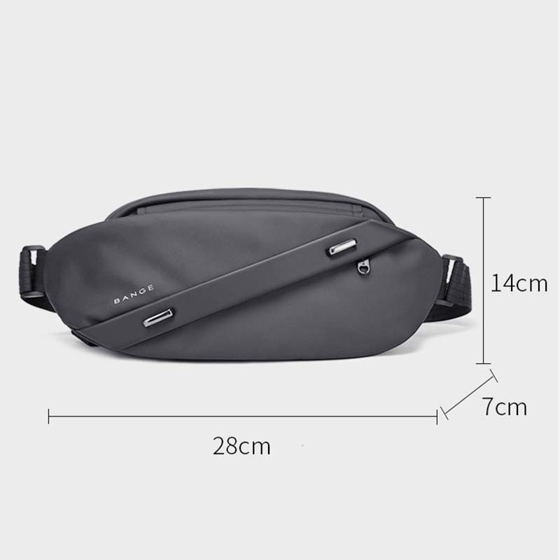 Large Capacity Waterproof Anti-theft Waist Bag Sling Bag
