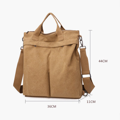 3-Way Use Large Capacity Canvas Backpack