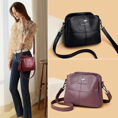 Purses and Handbags for Women Multi-Compartment PU Crossbody Bag Shoulder Bag
