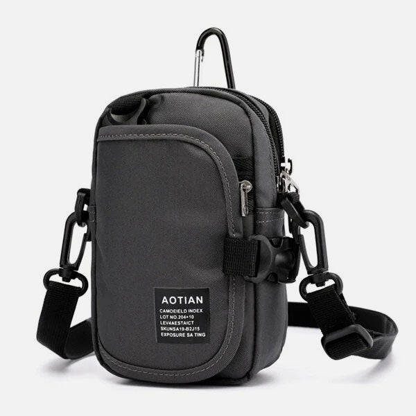 Waterproof Multifunction Solid Crossbody Bag