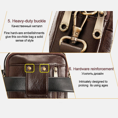 Multifunctional Leather Phone Bag Waist Bag Crossbody Bag