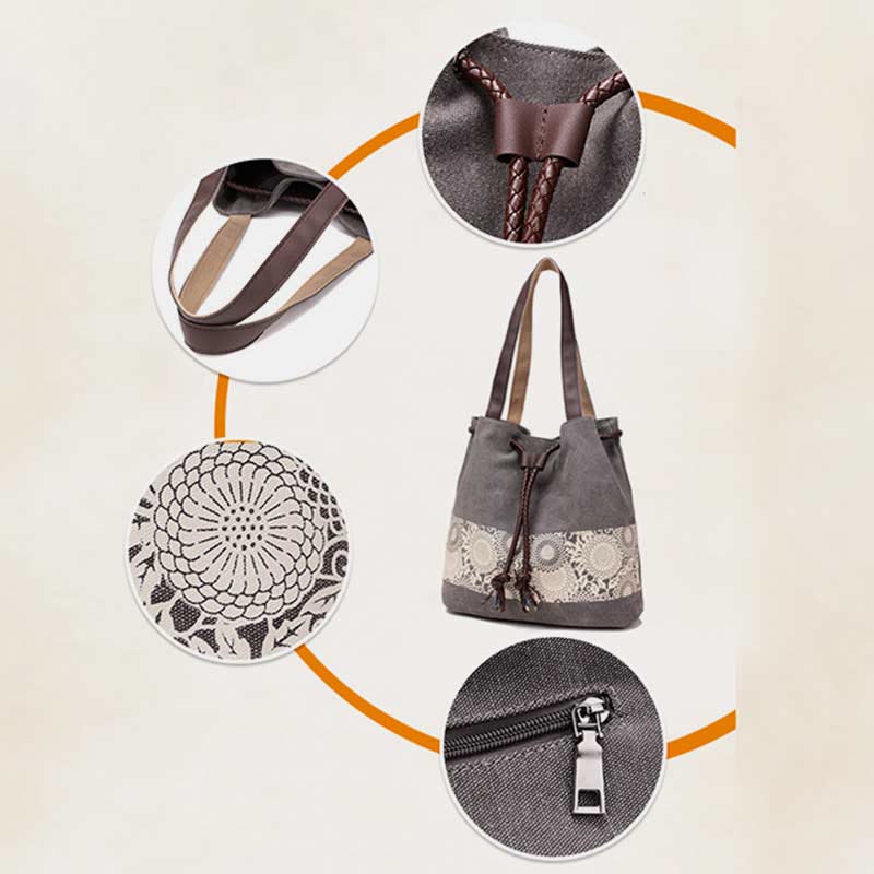 Shoulder Bag for Women Casual Large Capacity Printing Shopping Handbag