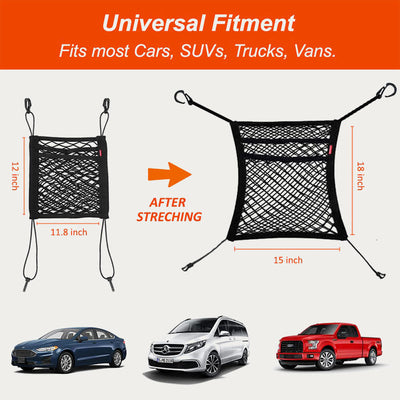 Car Organizer Mesh Pocket For Seat Back Pet Kids