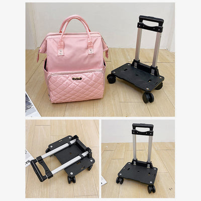 Detachable Travel Backpack Pull Rod Duffel Bag For Women Men