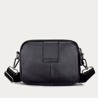 Waist Bag For Men Genuine Leather Horizontal Multi-Functional Phone Bag