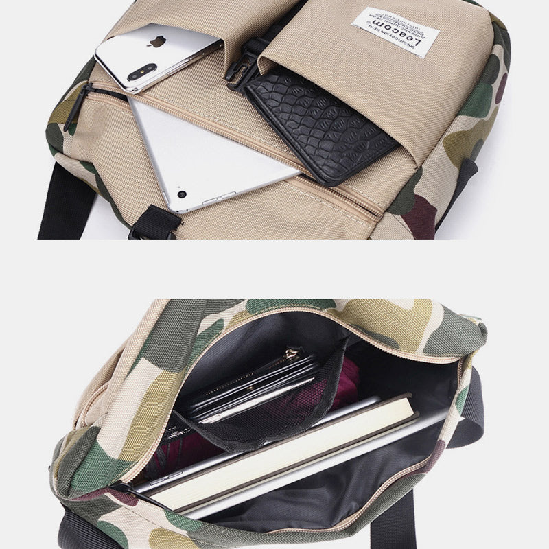 Water Resistant Tactical Shoulder Bag for Men Lightweight Nylon Crossbody Bag