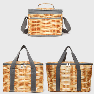 Cooler Bag For Travel Foldable Thicken Insulation Picnic Bag